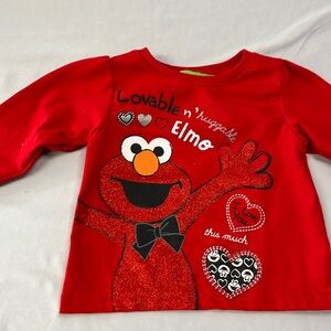 6-9M Sesame Street Elmo Valentines t-shirt